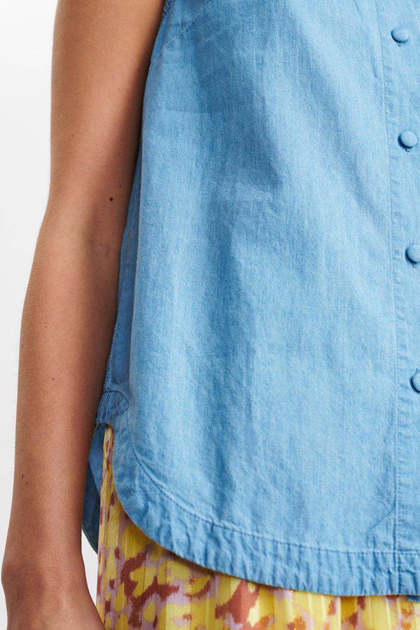 ΑΜΑΝΙΚΟ ΠΟΥΚΑΜΙΣΟ NUMPH - 3013 MEDIUM BLUE DENIM